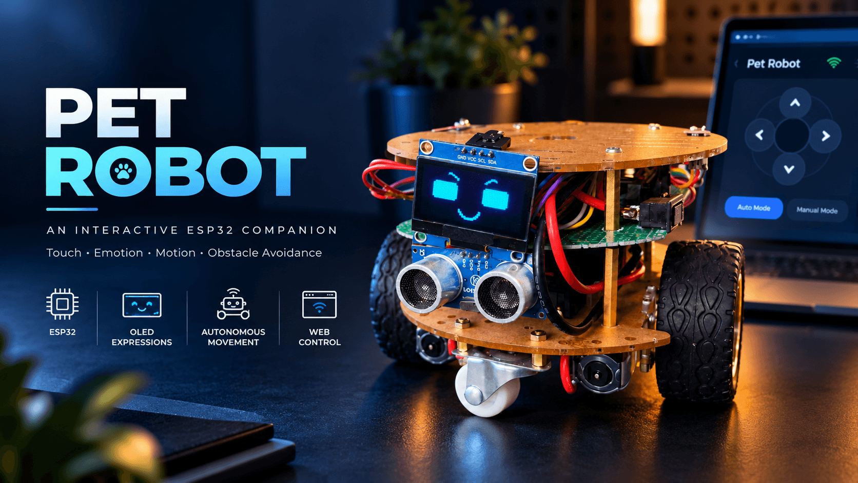 Pet Robot - ESP32 Interactive Emotional Companion