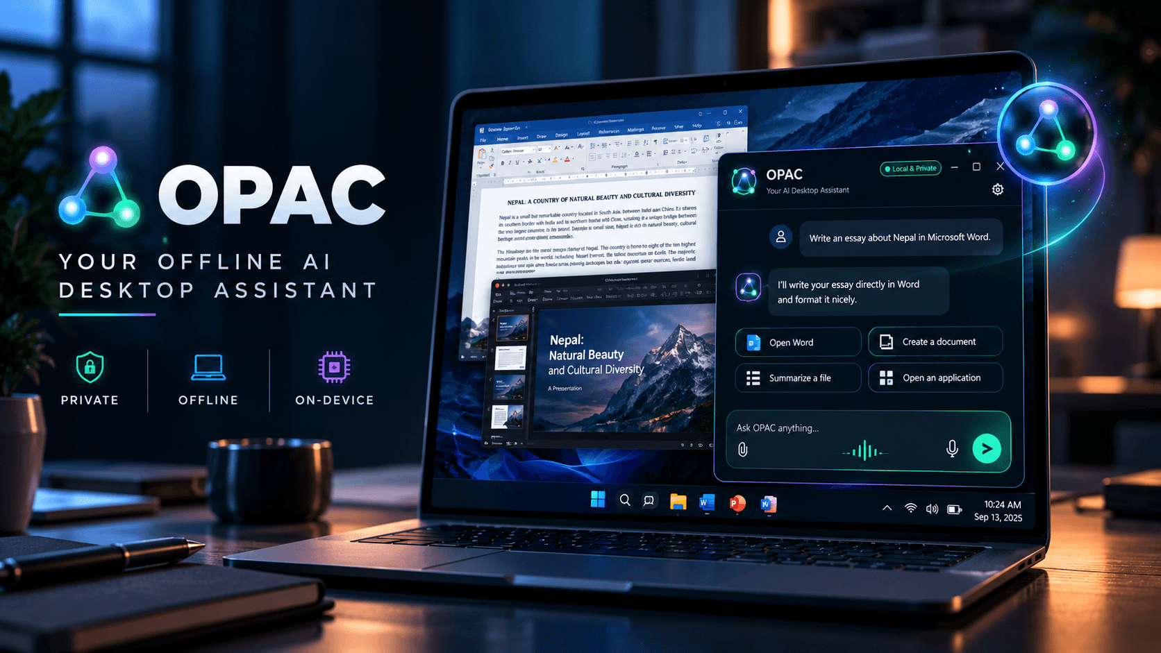 OPAC - Offline AI Agent & Desktop Coordinator