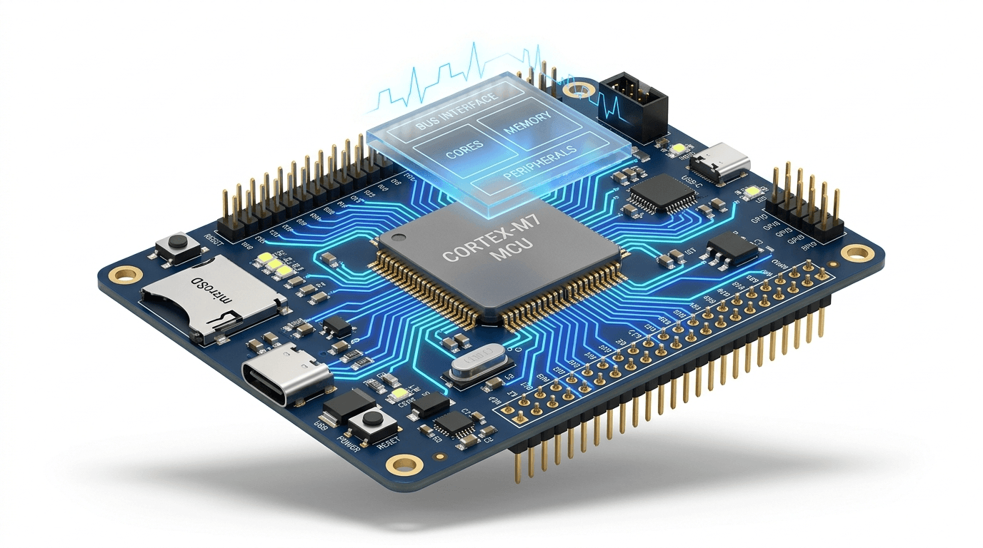 Embedded Systems 3D render illustration